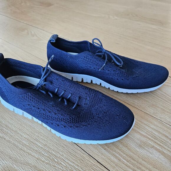Cole Haan Womens Zerogrand Running Shoes Navy Blue W06730 Low Top Lace Up 9B - Picture 2 of 9